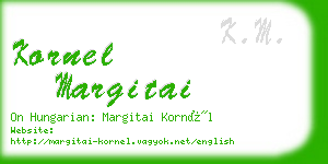 kornel margitai business card